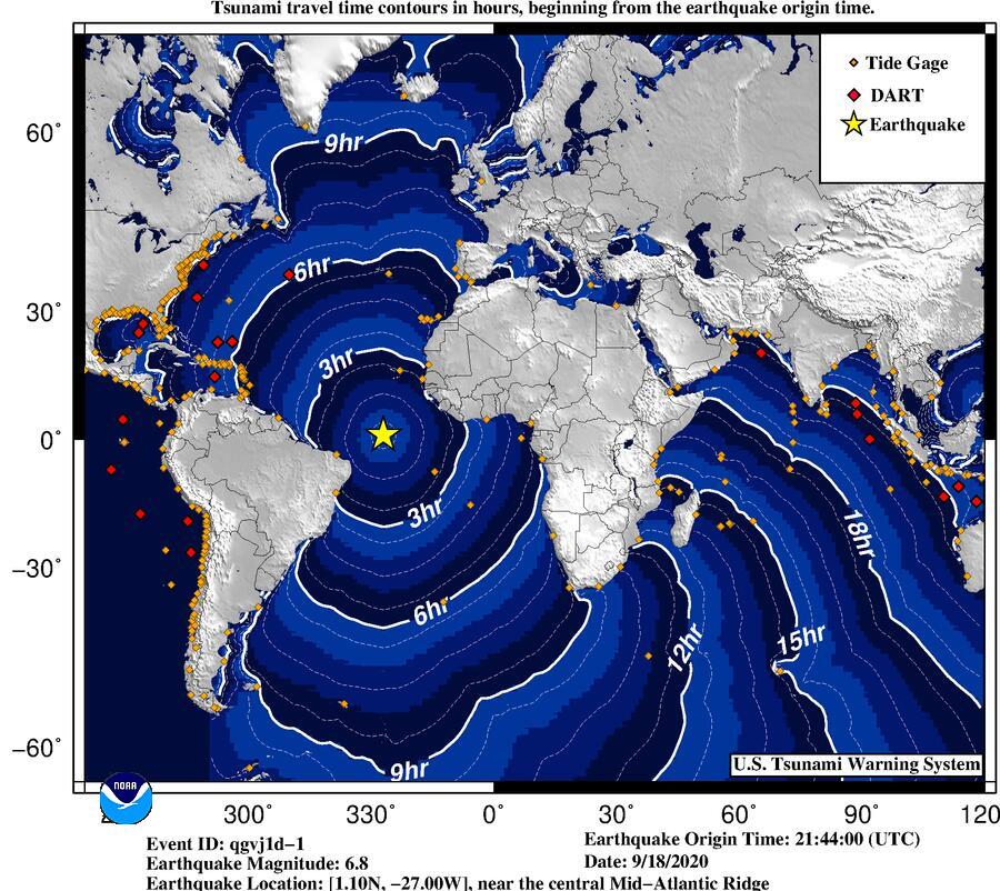 Tsunami Warning Map