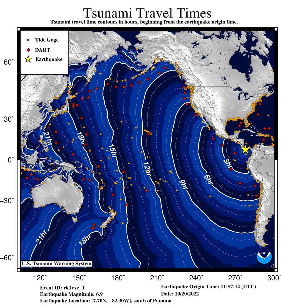 When was the national tsunami warning center founded