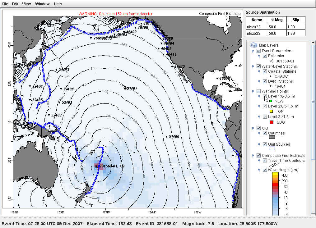 maximum wave heights